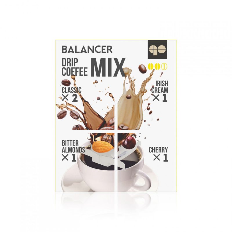 Свежеобжаренный натуральный молотый кофе BALANCER «Микс вкусов», 5 дрип-пакетов