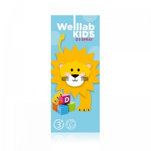 Спрей с витамином D3 WELLLAB KIDS VITAMIN D3, 23,8 мл